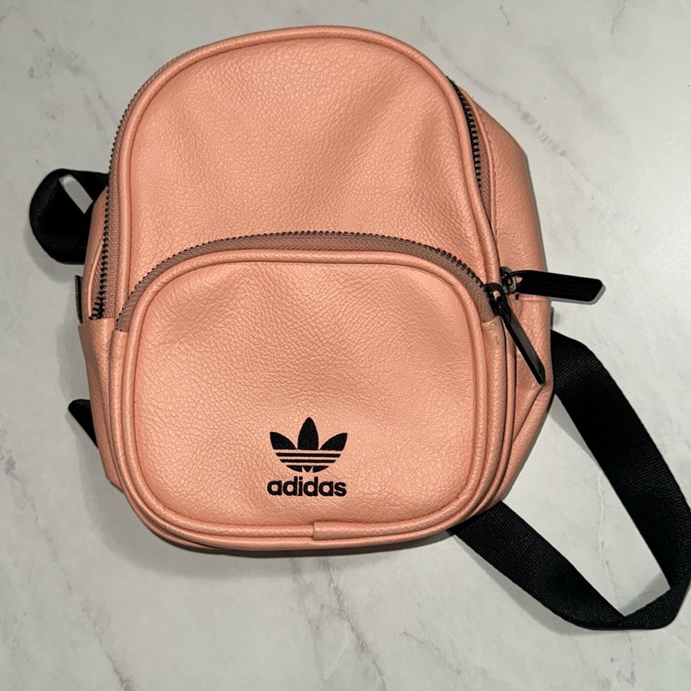 Adidas mini backpack, leather